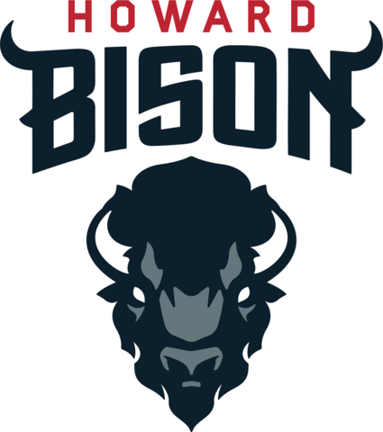 Howard Bison Logo with the bison in the middle.