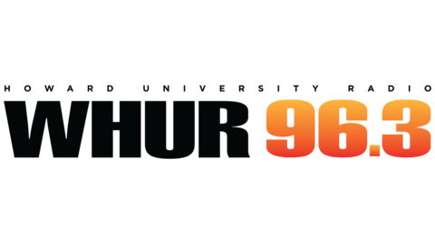 WHUR 96.3 logo in black and orange.